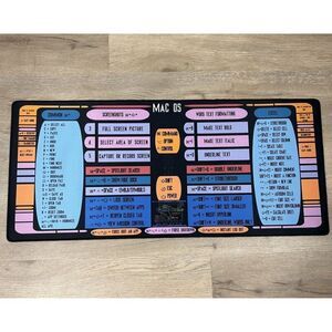 Apple MAC OS Shortcut Cheat Sheet Computer Mousepad 35x16 inches